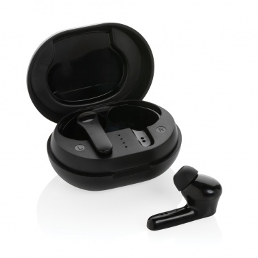 Logo trade promotional giveaways image of: RCS standard recycled plastic TWS earbuds