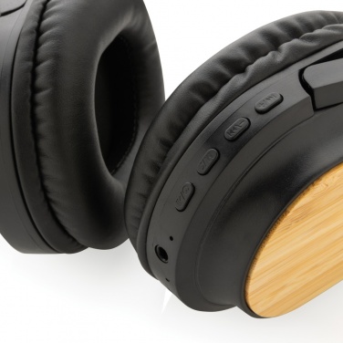 Logotrade advertising product image of: RCS and bamboo Elite Foldable wireless headphone