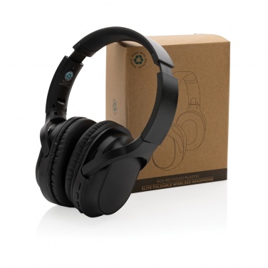 Logotrade promotional giveaways photo of: RCS recycled plastic Elite Foldable wireless headphone