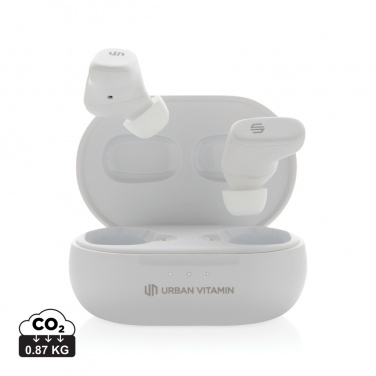 Logo trade corporate gift photo of: Urban Vitamin Gilroy hybrid ANC and ENC earbuds