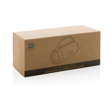 Logo trade advertising products picture of: RCS recycled plastic Soundboom waterproof 6W speaker