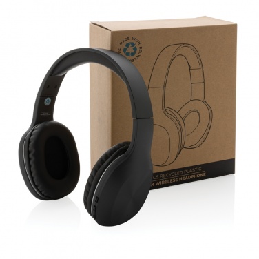 Logo trade promotional merchandise photo of: RCS recycled plastic JAM wireless headphone