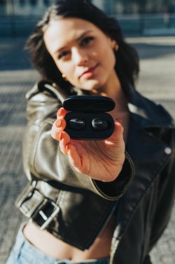 Logotrade corporate gift image of: Urban Vitamin Palm Springs RCS rplastic ENC earbuds