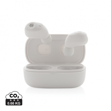 Logotrade promotional giveaway image of: Urban Vitamin Palm Springs RCS rplastic ENC earbuds