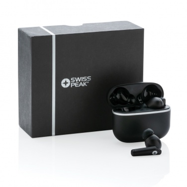 Logo trade promotional giveaway photo of: RCS recycled plastic Swiss Peak TWS earbuds 2.0