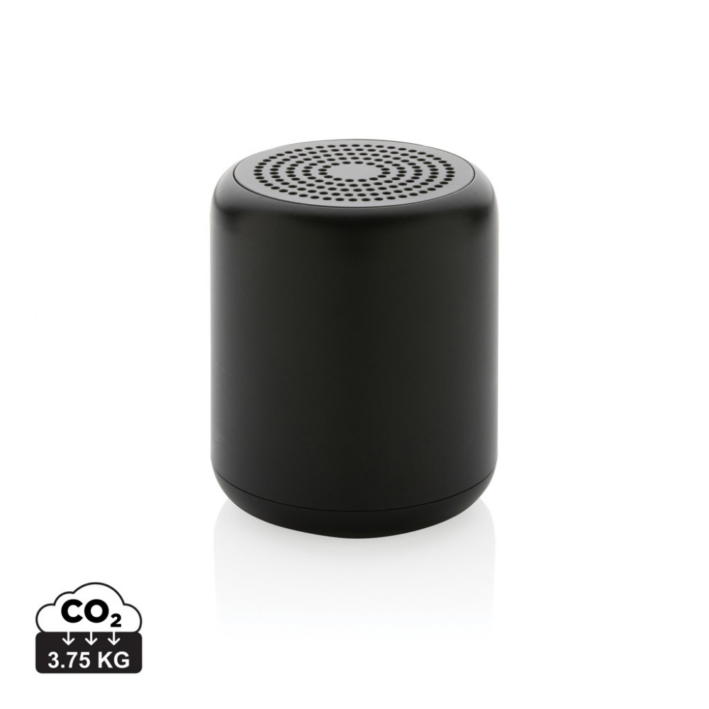 Logo trade promotional item photo of: RCS certified recycled plastic 5W Wireless speaker