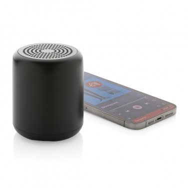 Logo trade promotional giveaways image of: RCS certified recycled plastic 5W Wireless speaker