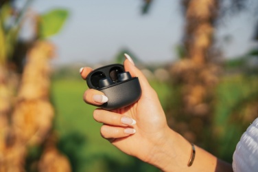 Logo trade business gifts image of: Terra RCS recycled aluminium wireless earbuds