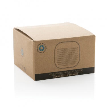 Logotrade business gifts photo of: RCS recycled plastic Soundbox 3W speaker