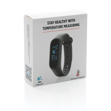Logo trade advertising product photo of: Stay Healthy Bracelet Thermometer
