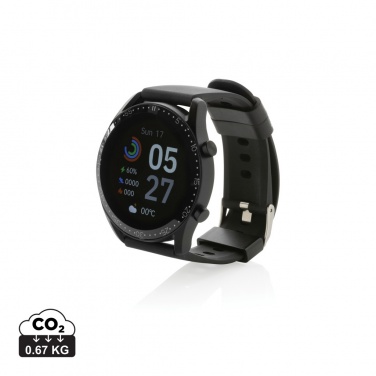 Logo trade promotional gifts picture of: RCS recycled TPU Fit Watch round