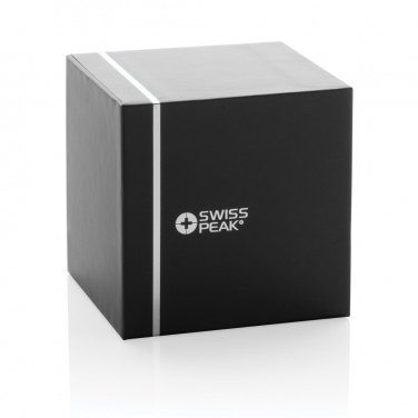 Logo trade promotional gifts image of: Swiss Peak RCS recycled aluminum 3W bass speaker