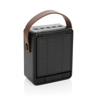 Logo trade corporate gift photo of: Skywave RCS recycled plastic solar speaker 12W