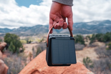 Logotrade promotional giveaway image of: Skywave RCS recycled plastic solar speaker 12W