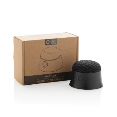 Logotrade promotional products photo of: Magtune RCS recycled plastic magnetic 5W speaker