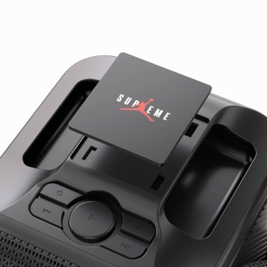 Logo trade business gift photo of: Singvibe RCS recycled plastic karaoke set with double mic