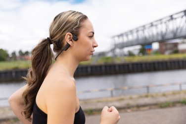 Logo trade promotional merchandise image of: Urban Vitamin Glendale RCS rplastic air conductive headphone