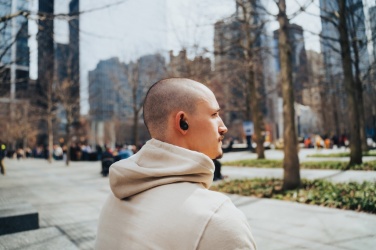 Logotrade promotional item picture of: Lakewood RCS recycled and repairable wireless earbuds