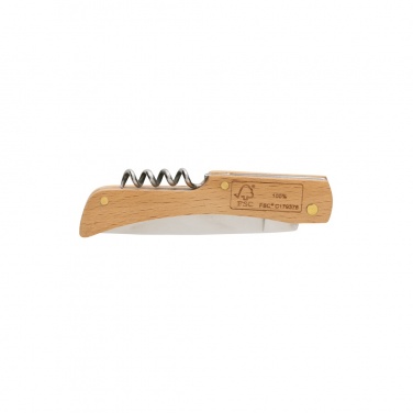 Logo trade promotional products picture of: Wooden knife with bottle opener