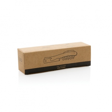 Logo trade promotional gifts picture of: Wooden Corkscrew
