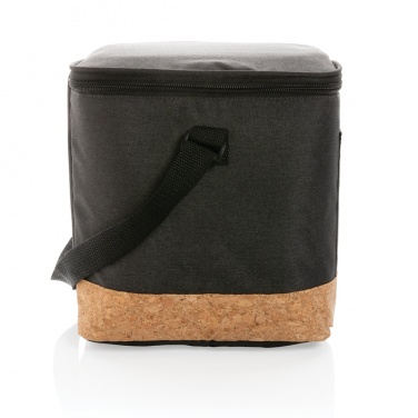 Logo trade corporate gift photo of: Impact AWARE™ XL RPET two tone cooler bag with cork detail