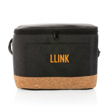 Logotrade advertising products photo of: Impact AWARE™ XL RPET two tone cooler bag with cork detail