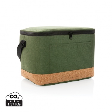 Logotrade corporate gift picture of: Impact AWARE™ XL RPET two tone cooler bag with cork detail