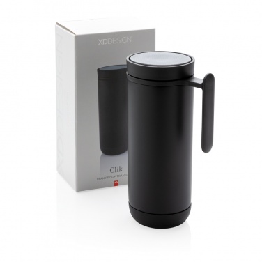 Logo trade promotional merchandise image of: Clik leak proof travel mug