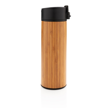 Logo trade promotional gifts picture of: Bogota vacuum bamboo coffee mug