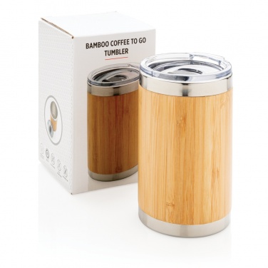 Logo trade promotional giveaway photo of: Bamboo coffee to go tumbler