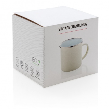 Logo trade promotional merchandise photo of: Vintage enamel mug