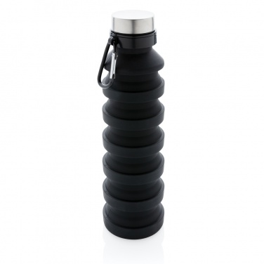 Logotrade promotional merchandise photo of: Leakproof collapsible silicone bottle with lid