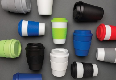 Logo trade promotional giveaways image of: Reusable Coffee cup with screw lid 350ml