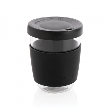 Logo trade promotional product photo of: Ukiyo borosilicate glass with silicone lid and sleeve
