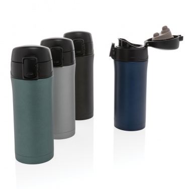 Logo trade promotional items image of: Metallic easy lock vacuum mug