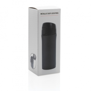 Logotrade promotional gift image of: Metallic easy lock vacuum mug