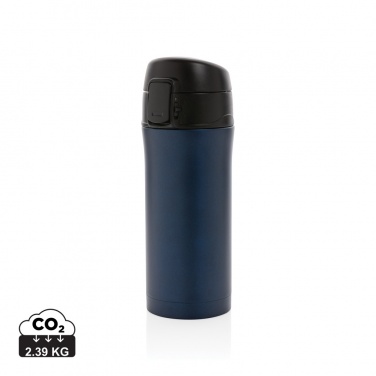 Logo trade corporate gifts image of: Metallic easy lock vacuum mug
