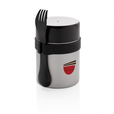 Logo trade promotional gifts image of: Bogota food flask with ceramic coating