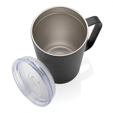 Logo trade promotional giveaway photo of: RCS Recycled stainless steel modern vacuum mug with lid