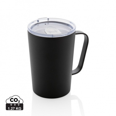 Logo trade promotional gift photo of: RCS Recycled stainless steel modern vacuum mug with lid