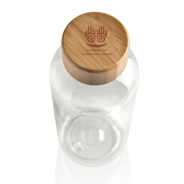 Logotrade promotional item picture of: RCS RPET bottle with bamboo lid
