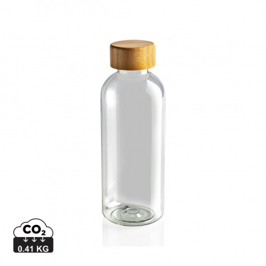 Logo trade promotional merchandise picture of: RCS RPET bottle with bamboo lid