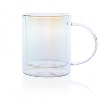 Logotrade corporate gift picture of: Deluxe double wall electroplated glass mug