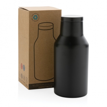 Logo trade business gifts image of: RCS Recycled stainless steel compact bottle