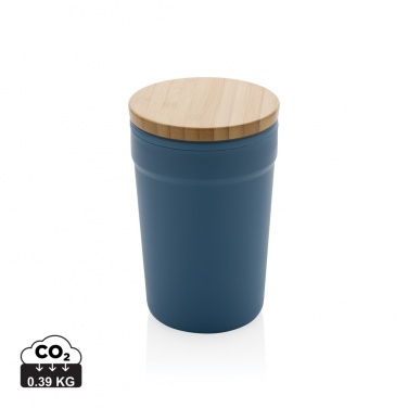 Logotrade promotional giveaway picture of: GRS certified recycled PP mug with bamboo lid