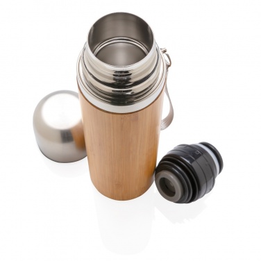 Logotrade promotional product picture of: Bamboo vacuum travel flask