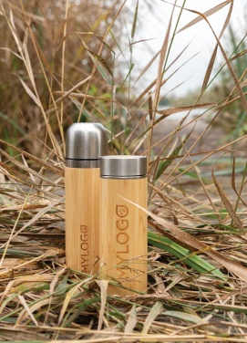 Logotrade promotional giveaway image of: Bamboo vacuum travel flask