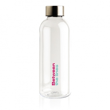 Logo trade promotional merchandise picture of: Leakproof water bottle with metallic lid