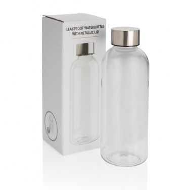 Logo trade promotional product photo of: Leakproof water bottle with metallic lid