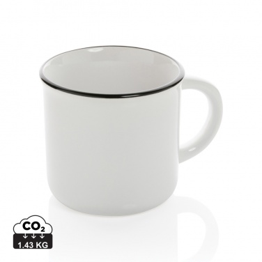 Logo trade promotional giveaways image of: Vintage ceramic mug 280ml